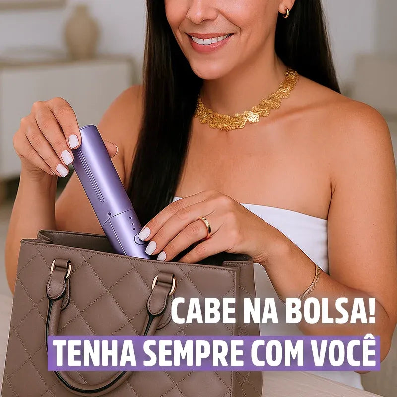 Pente Alisador de Cabelo 5 em 1 Sem Fio InfinityGlow