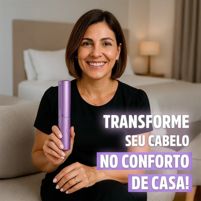 Pente Alisador de Cabelo 5 em 1 Sem Fio InfinityGlow