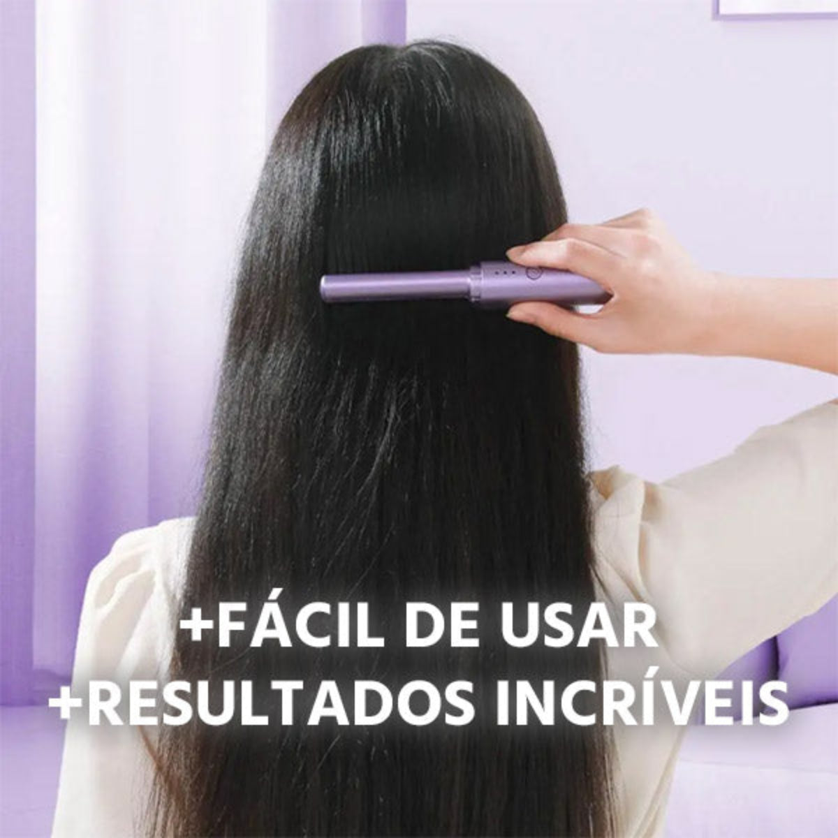 Pente Alisador de Cabelo 5 em 1 Sem Fio InfinityGlow